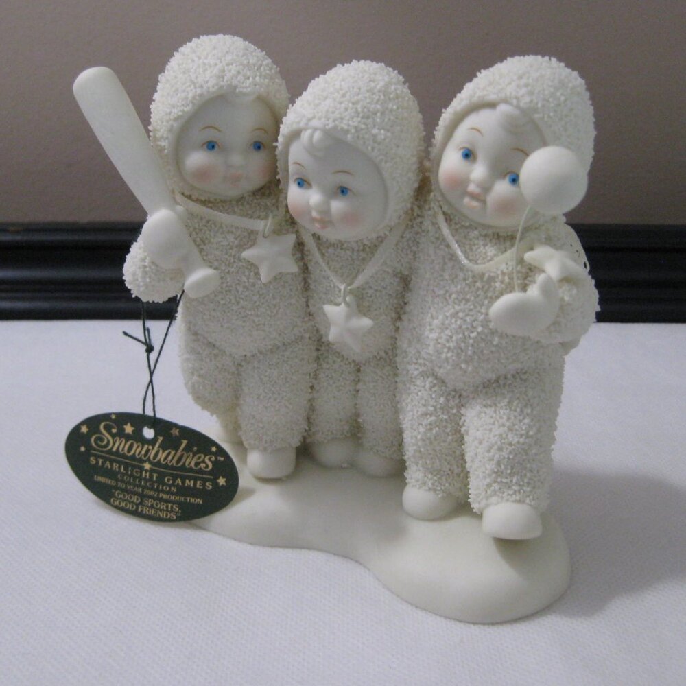Rare Department 56 Snowbabies Good Sports Good Friends Starlight Games Limited